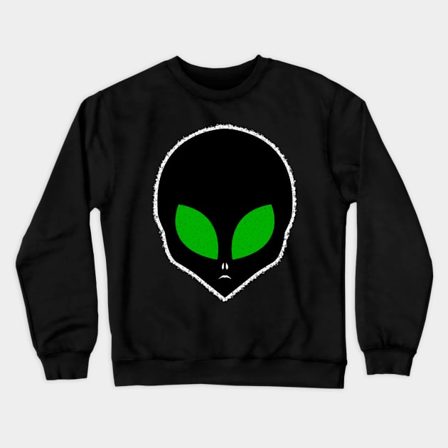 Alien Face Crewneck Sweatshirt by Historia